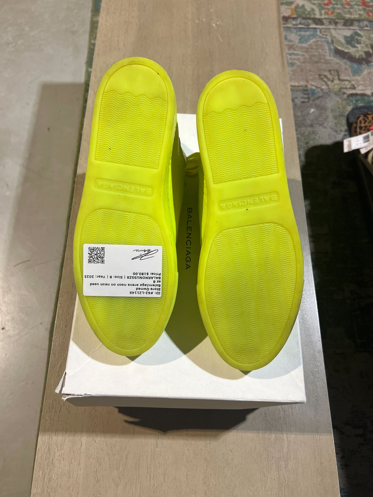 Balenciaga Arena Neon On Neon Used Sz 8 - Pre-Owned