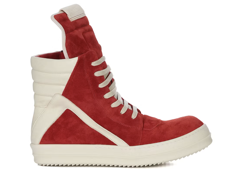 Rick Owens Geobasket High Carnelian Milk