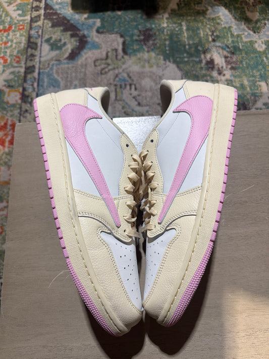 Jordan 1 Travis Scott Shy Pink Used Sz 13 NB