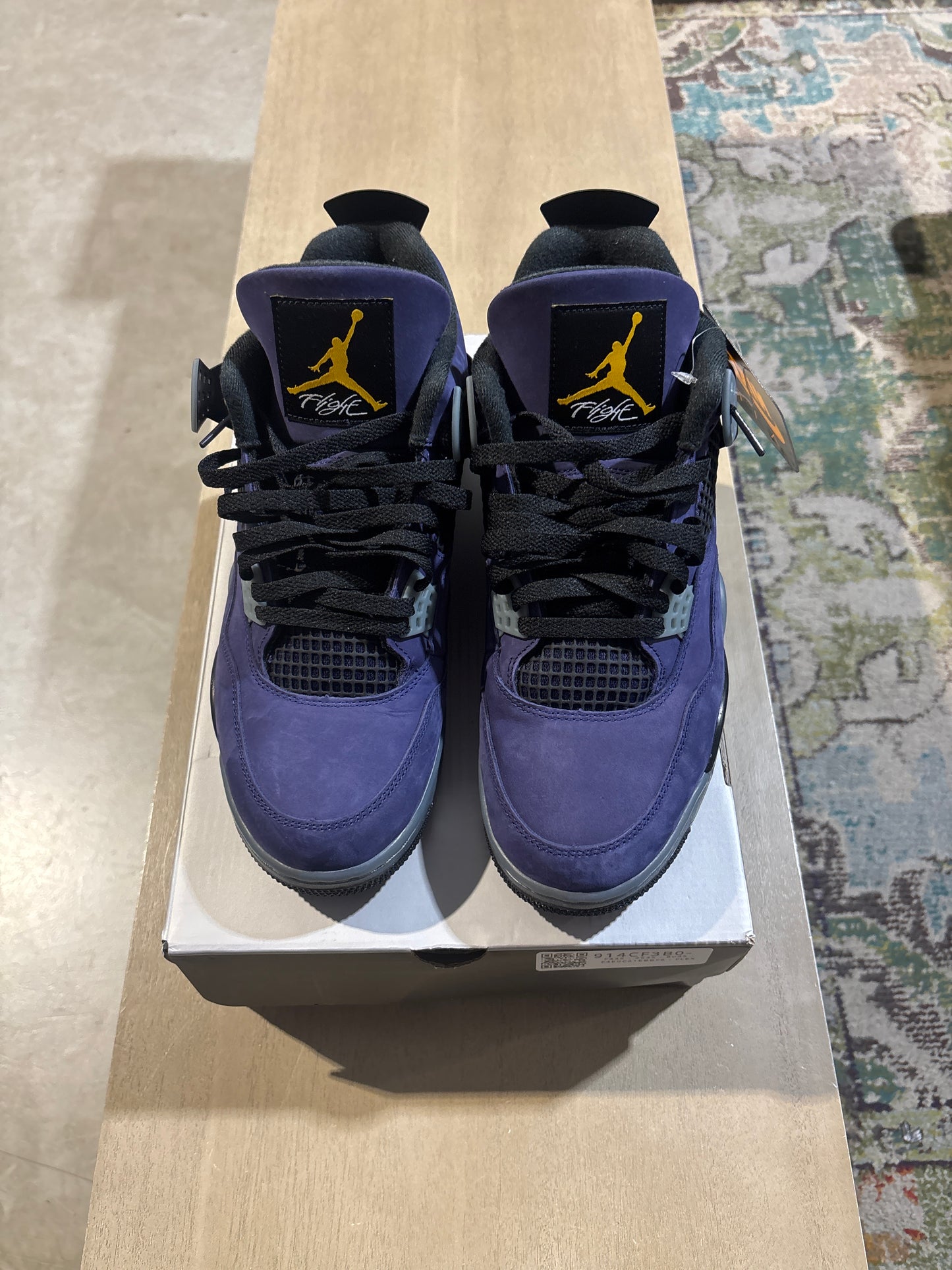 Jordan 4 Lakers Used Sz 10.5