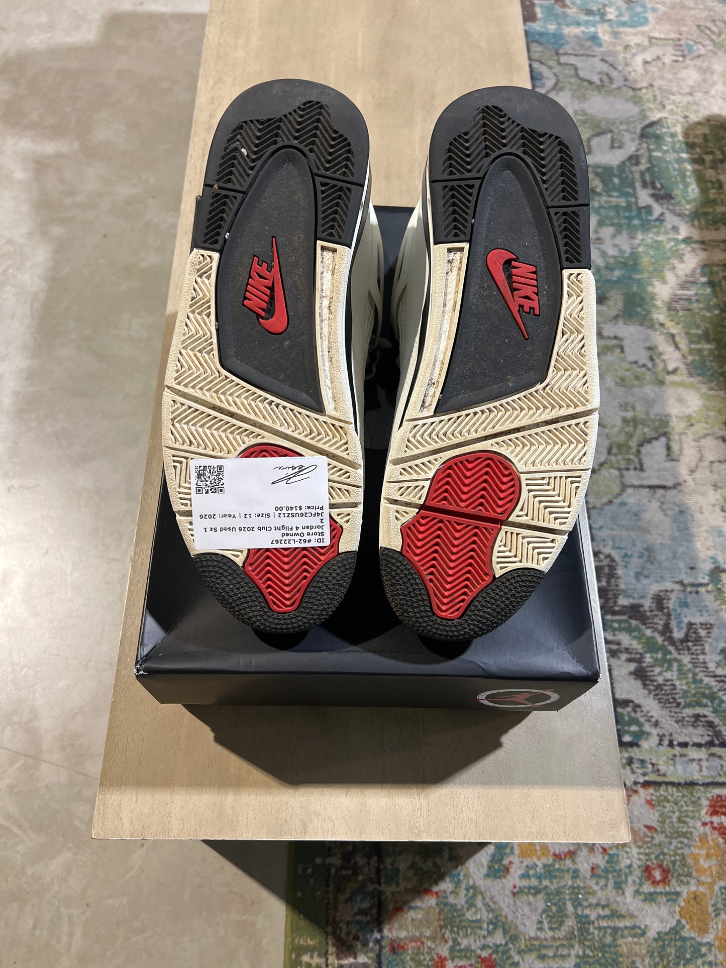 Jordan 4 Flight Club 2026 Used Sz 12