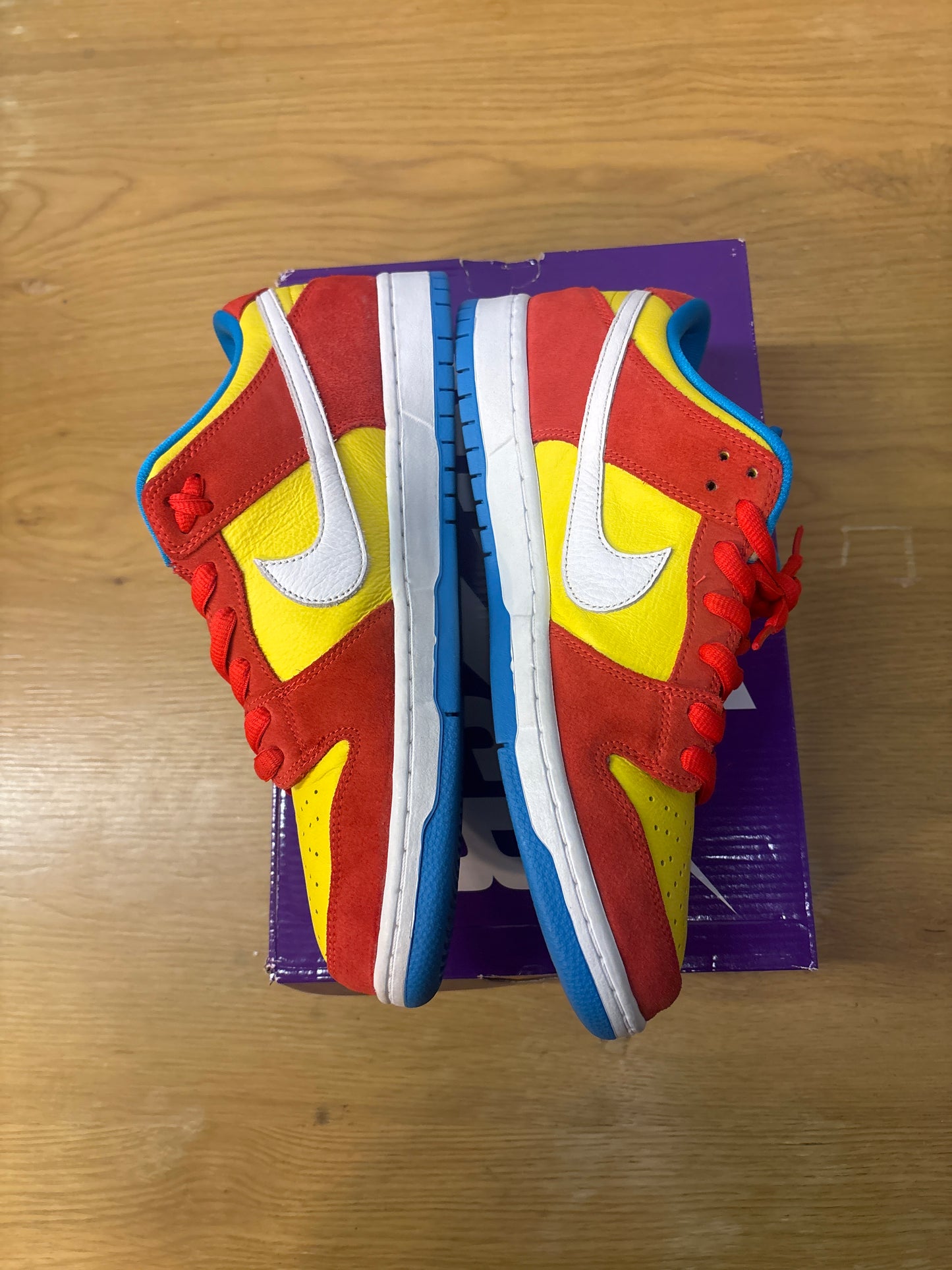 DUNK LOW SB BART SIMPSON Used Sz 10.5