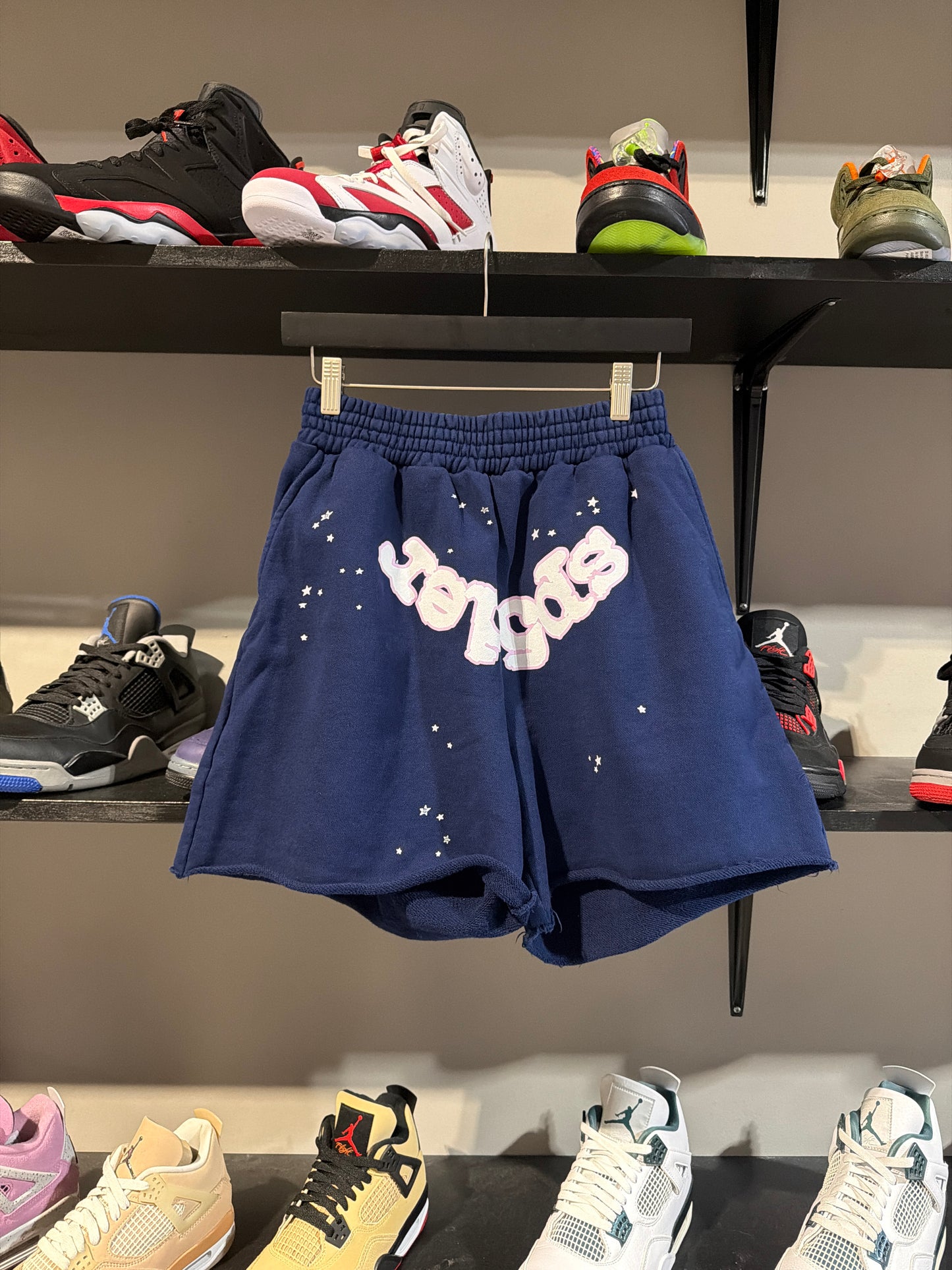 Sp5der Navy/Pink Shorts Sz M