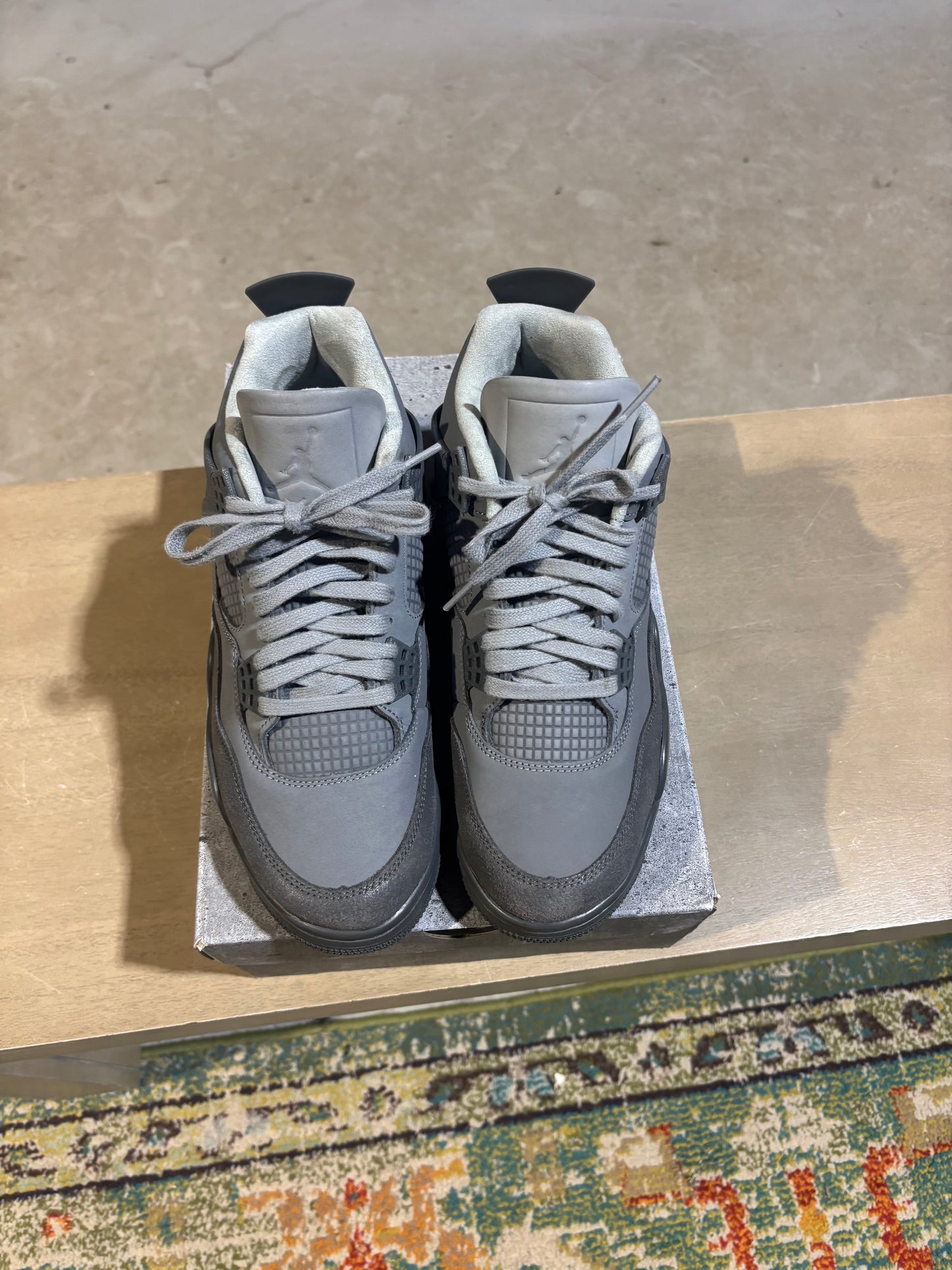 Jordan 4 wet cement used sz 9