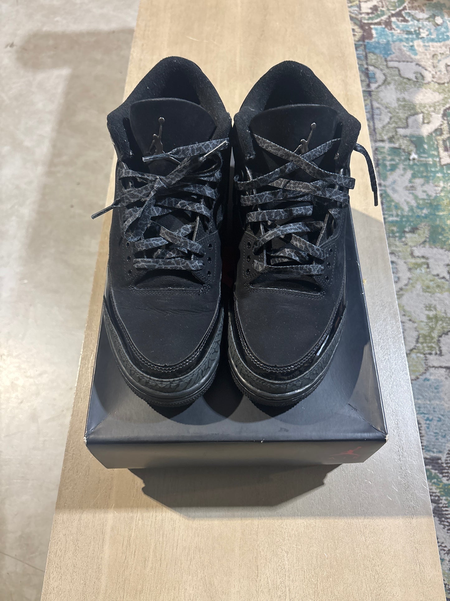 Jordan 3 Black Cat Sz 10 Used
