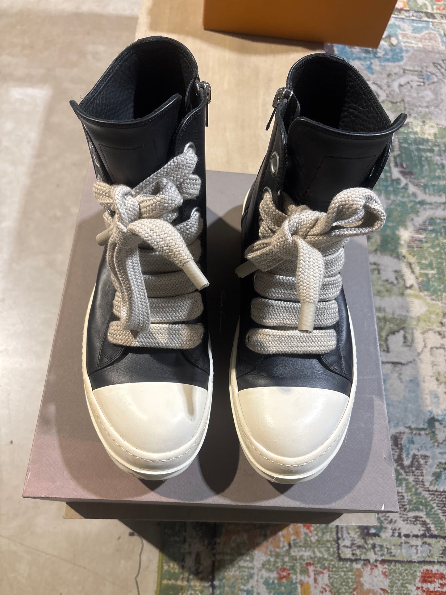 Rick Owens Jumbo Hightop Ramones Used Sz 14
