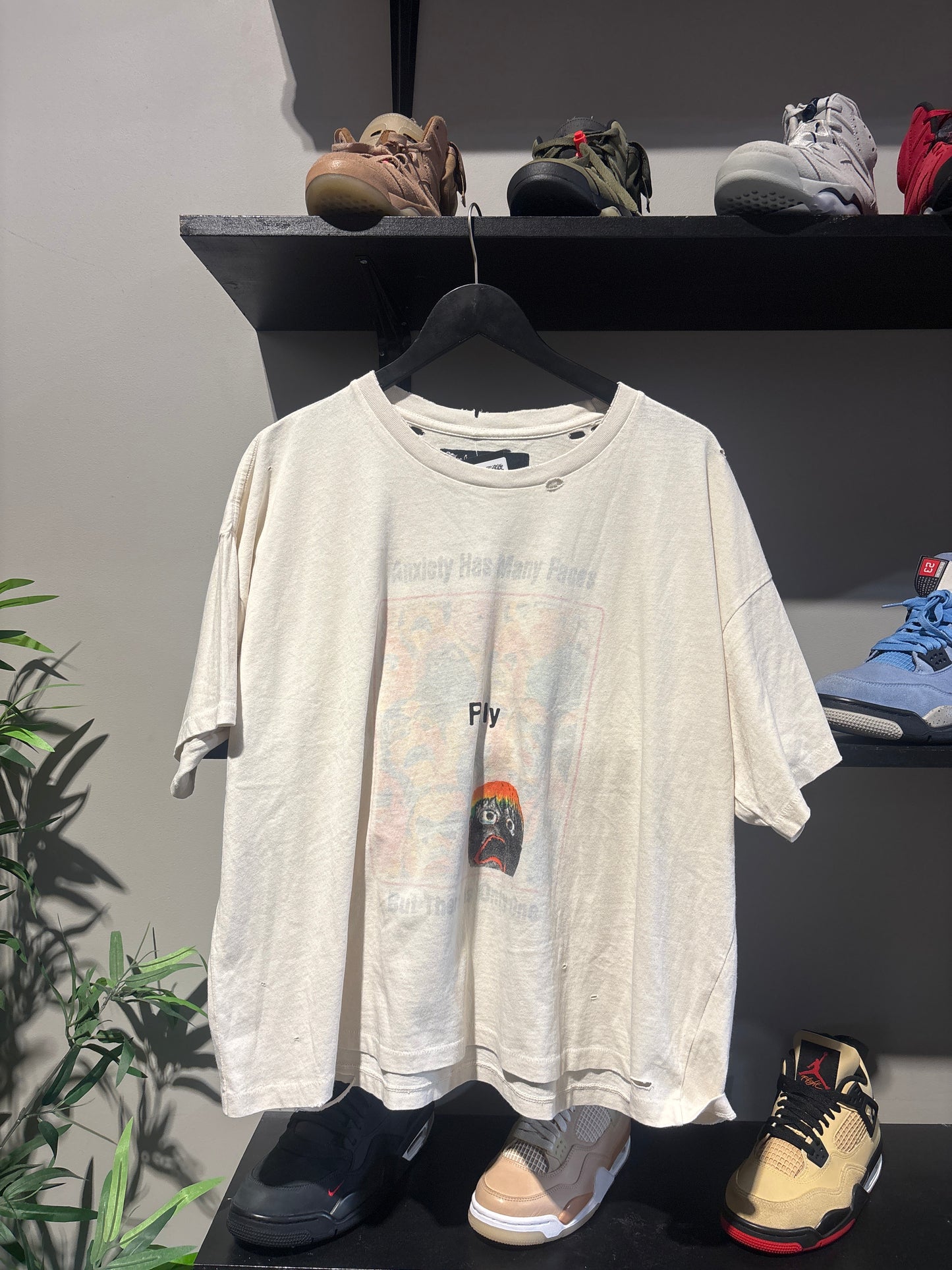 Paly Anxiety Tee Cream Sz XL
