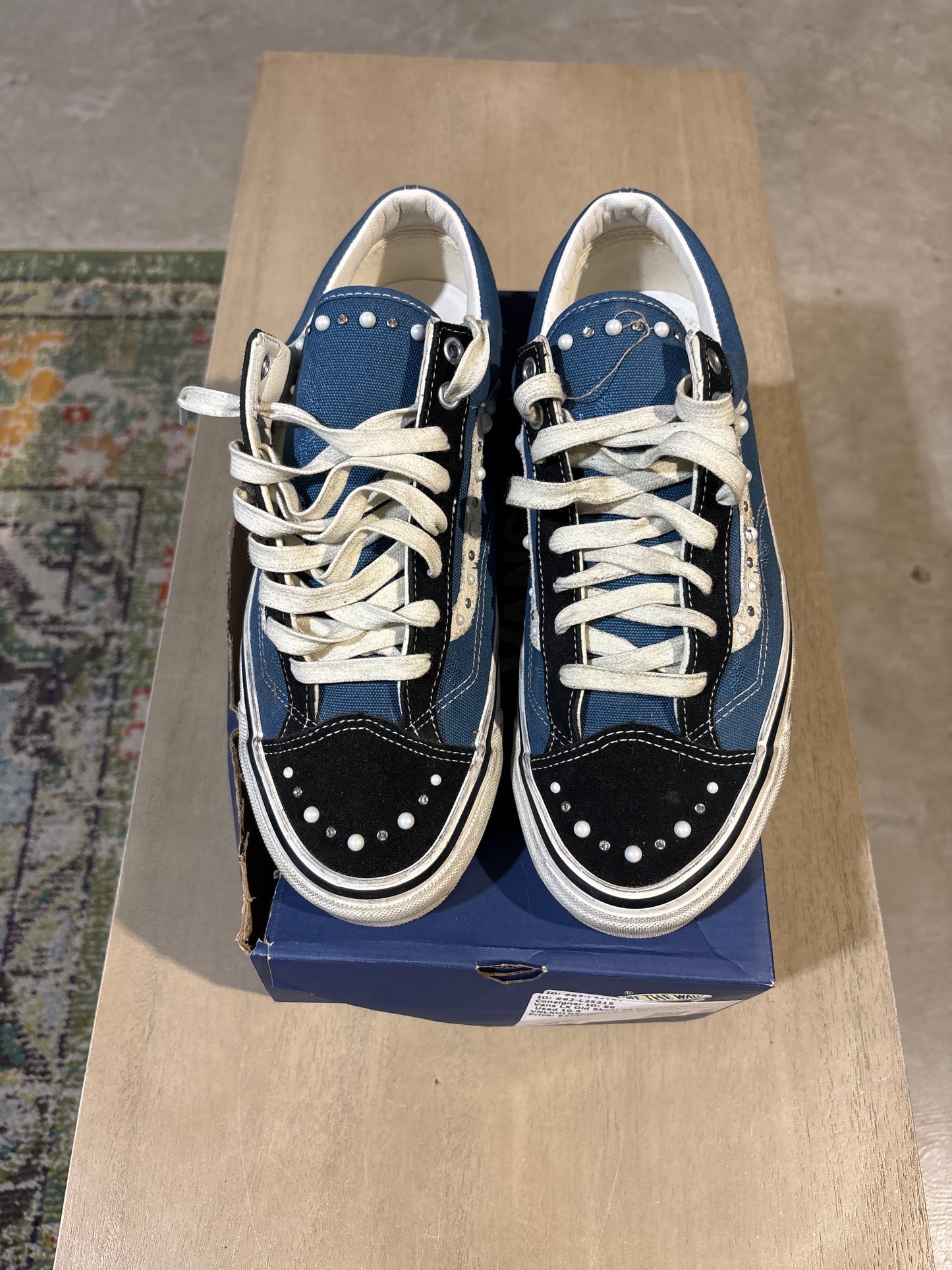 Vans LX Old Skool 36 Pearlized Navy Used 10.5