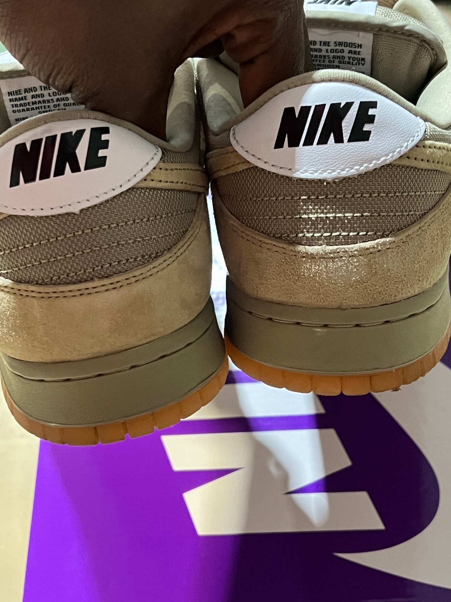 Nike Sb dunk parachute beige used sz 11
