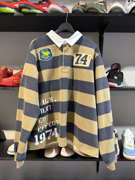 74 IS WAR GREEN RUGBY LONGSLEEVE