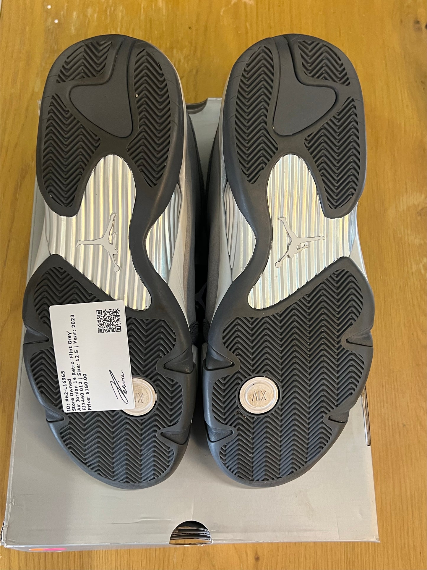 AIR JORDAN 14 RETRO FLINT GREY Used Sz 12.5
