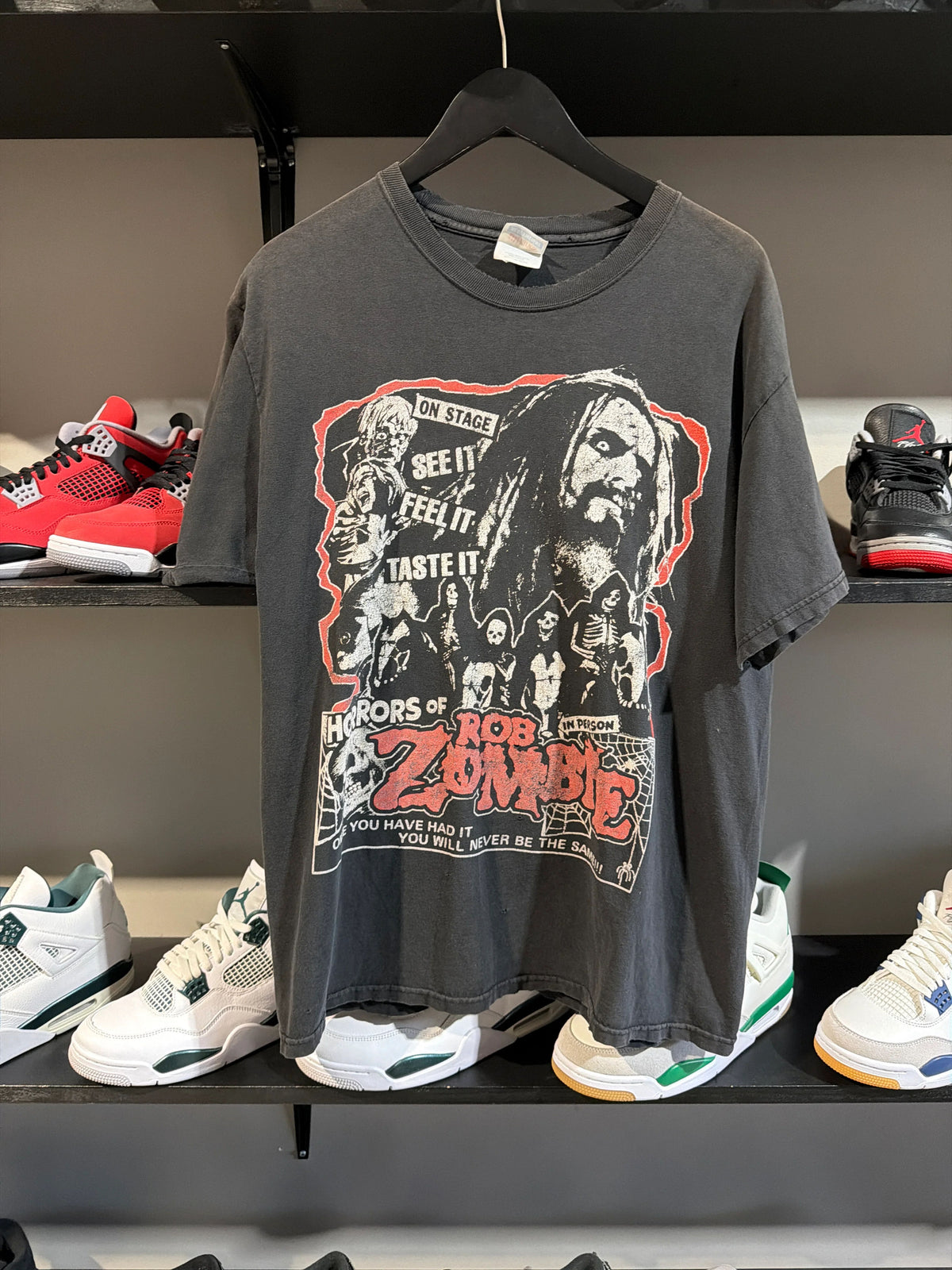 Vintage Rob Zombie Concert Tee Sz L - Pre-Owned