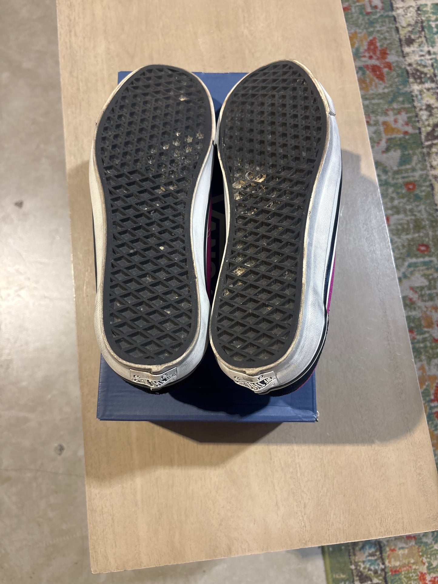 Pink Pearlized Vans Used Sz 10