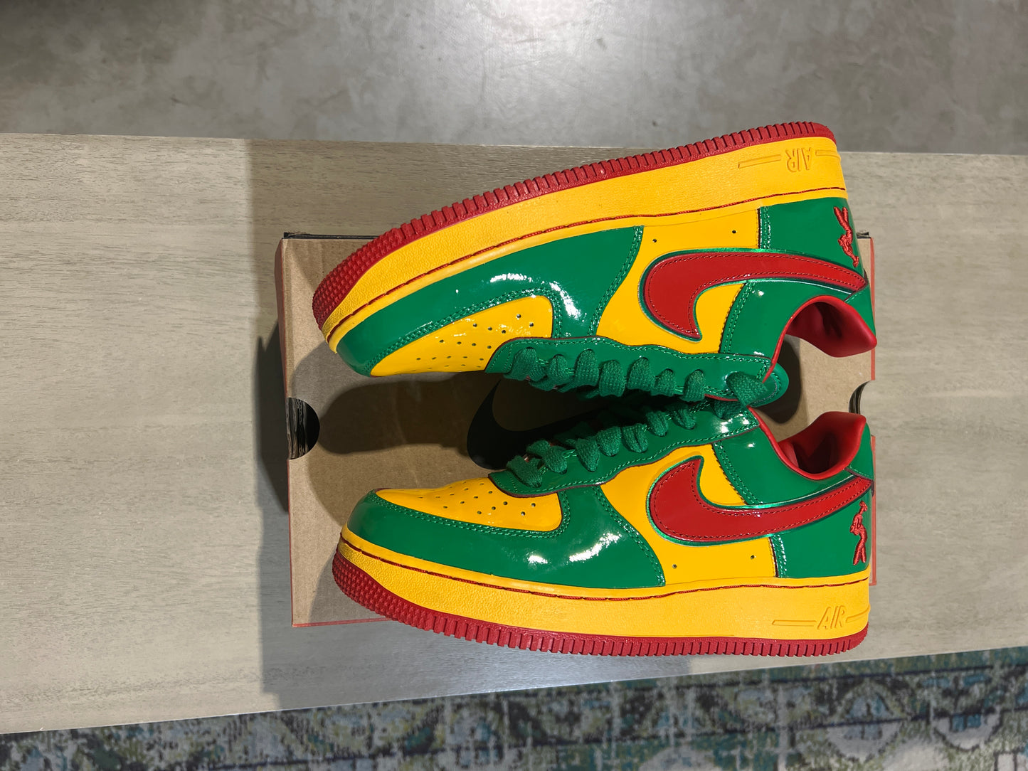 Nike Concrete af1 Lucky Green Used sz 7.5