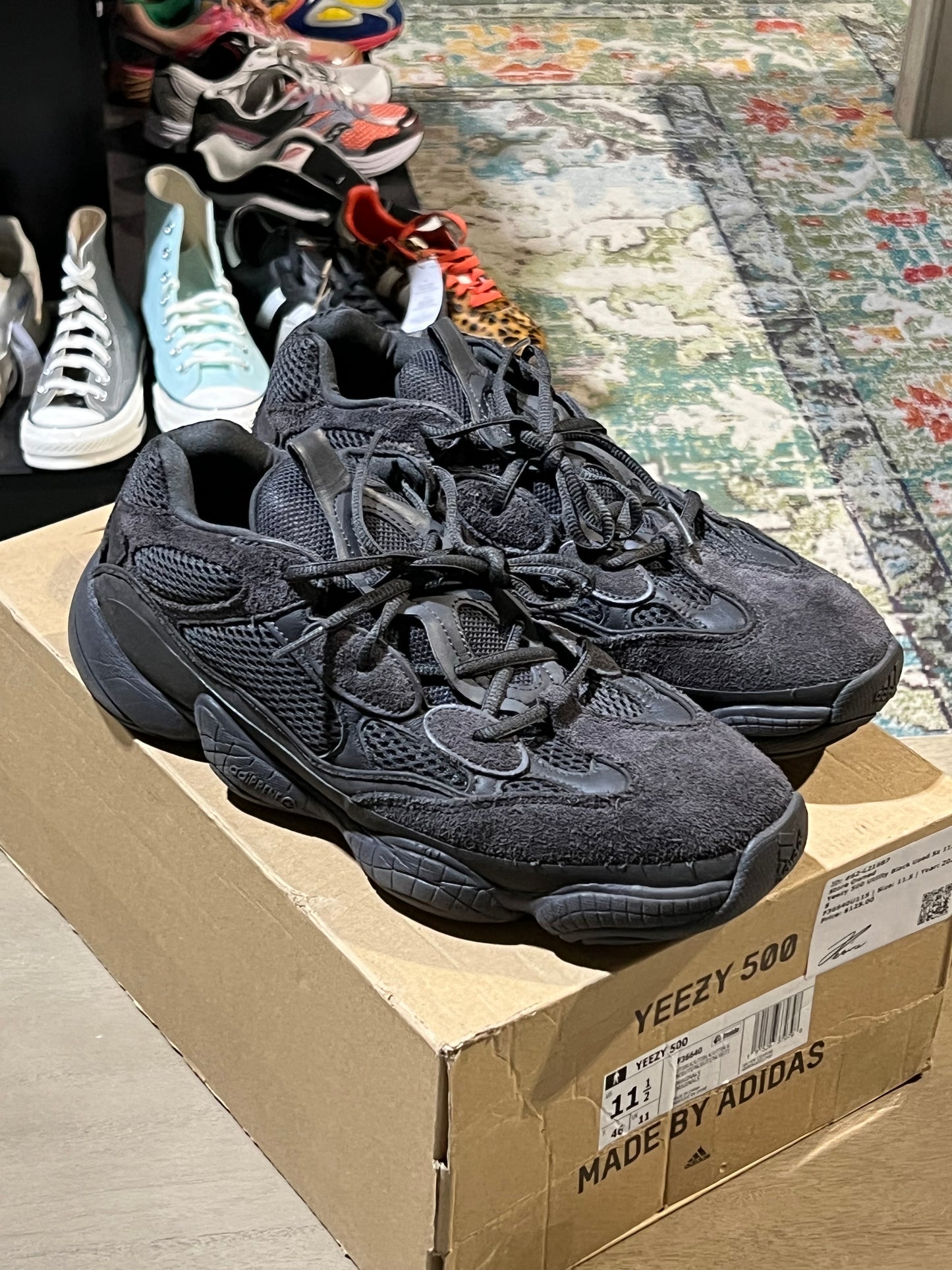 Yeezy 500 Utility Black Used Sz 11.5