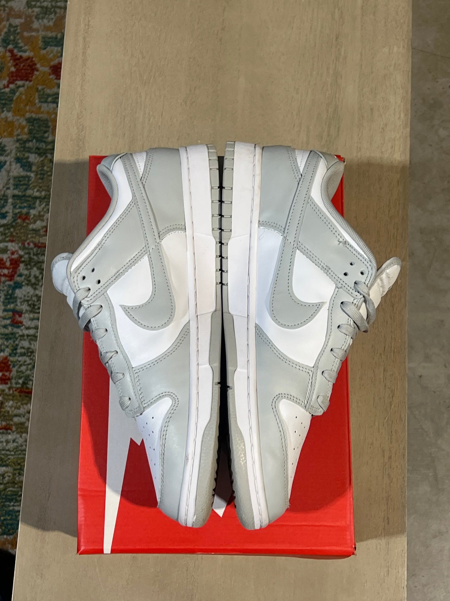 nike grey fog dunk used sz 13