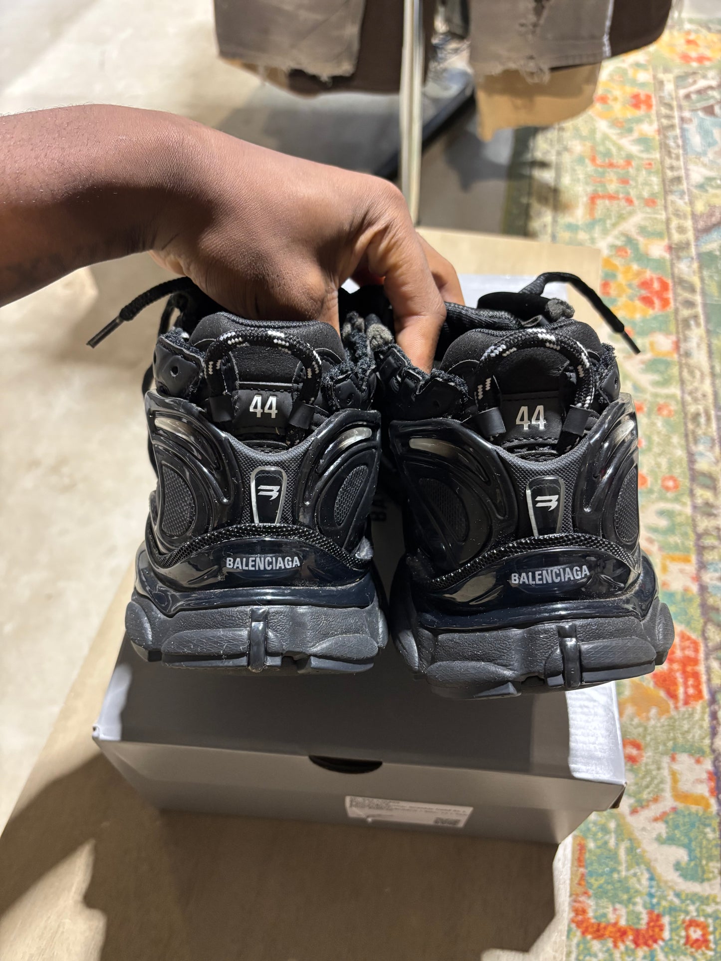 Balenciaga Runner Sneaker Used Sz 11 Black/Black