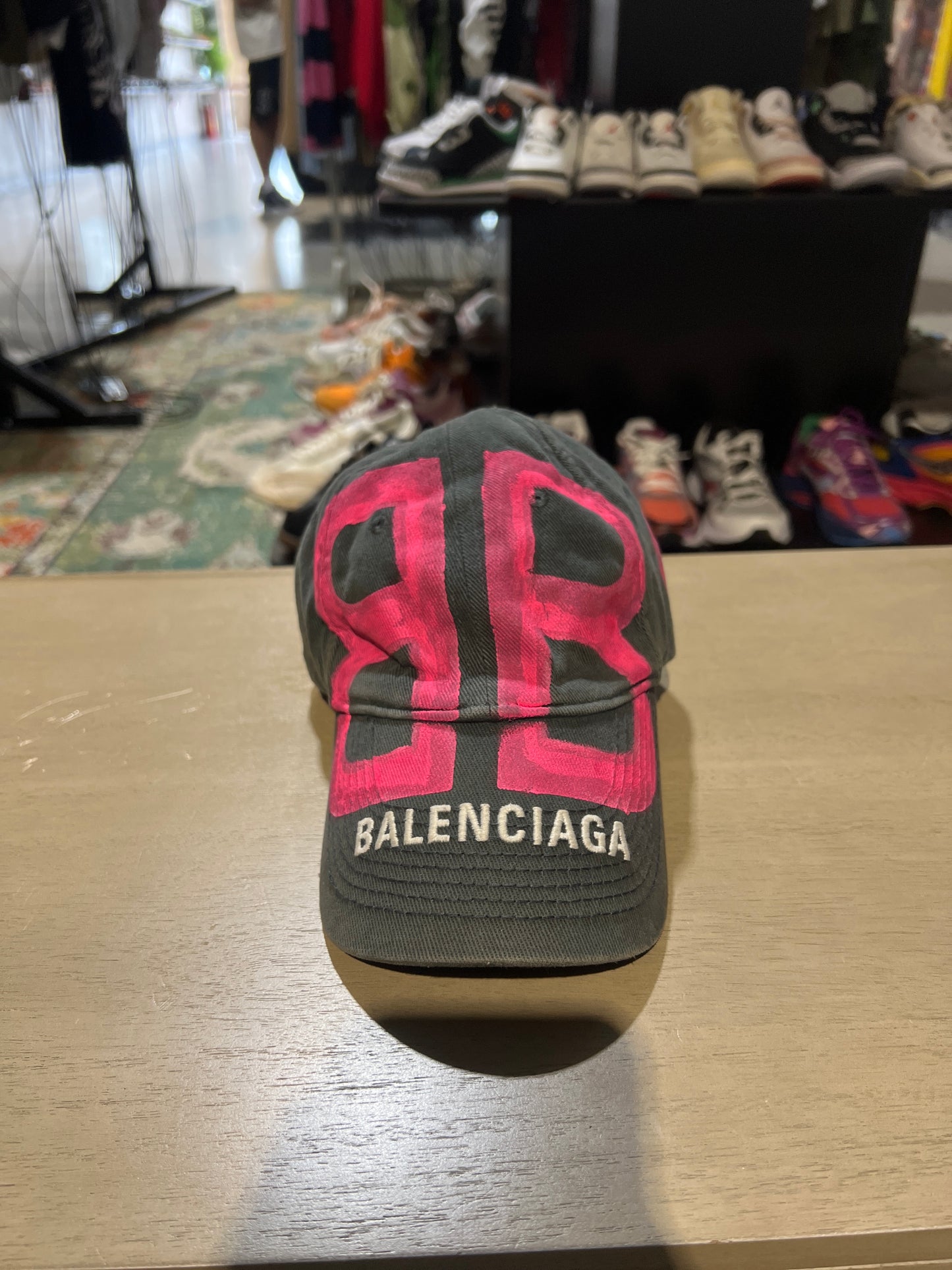 Balenci bb pink dad cap