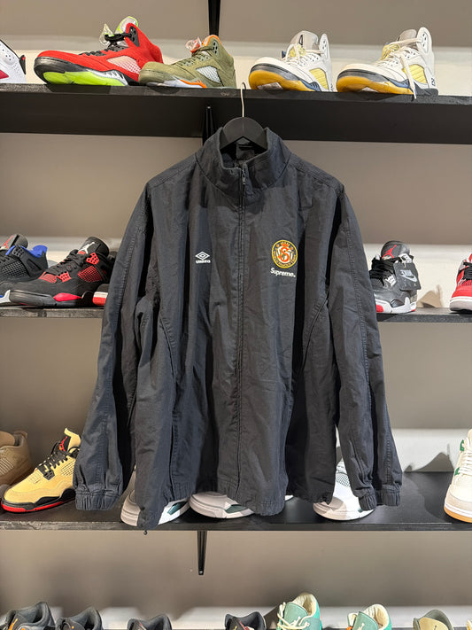 Supreme x Umbro Black Nylon Zipup Sz XL