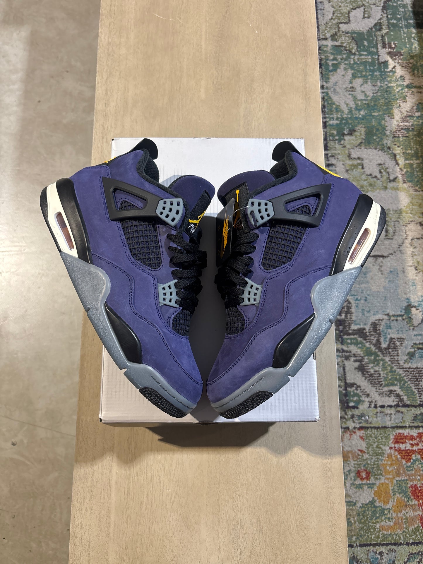 Jordan 4 Lakers Used Sz 10.5