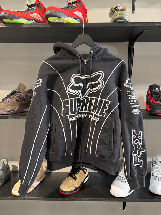 Supreme x Fox Black and White Zipup
