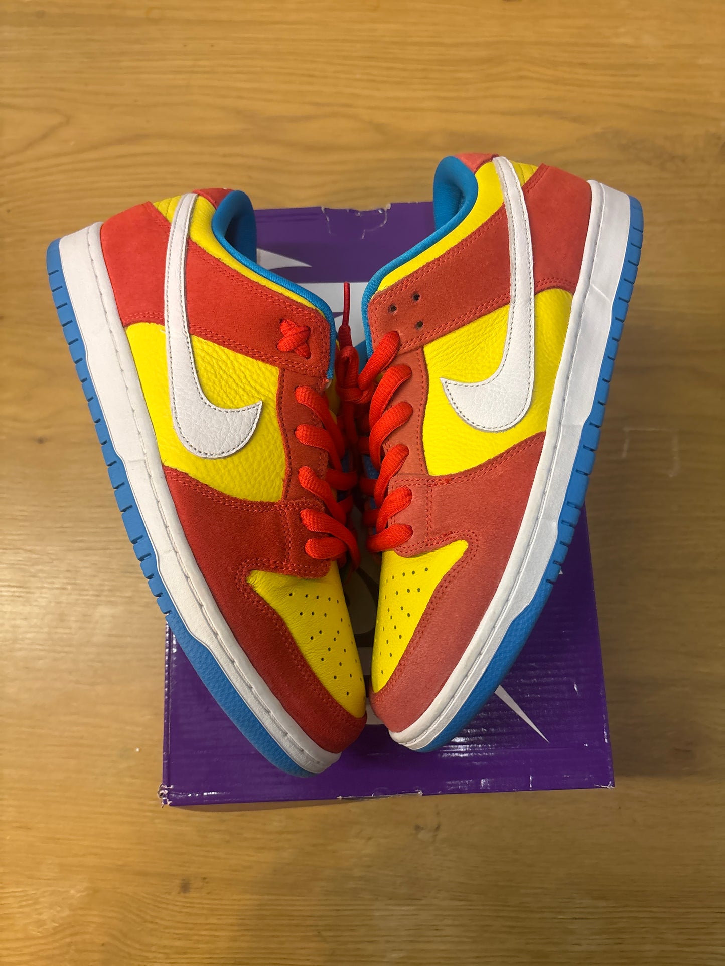 DUNK LOW SB BART SIMPSON Used Sz 10.5