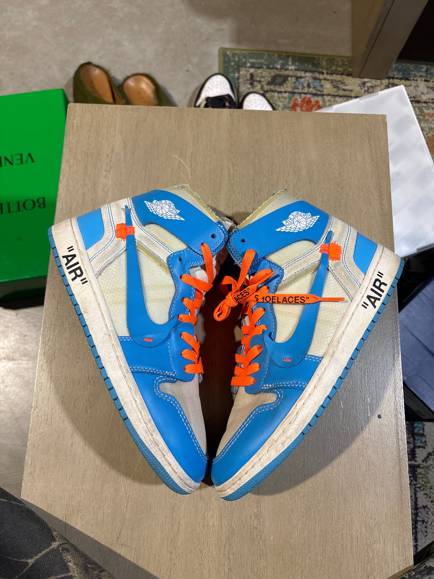 Jordan Off-White Unc Used Sz 8.5 NB
