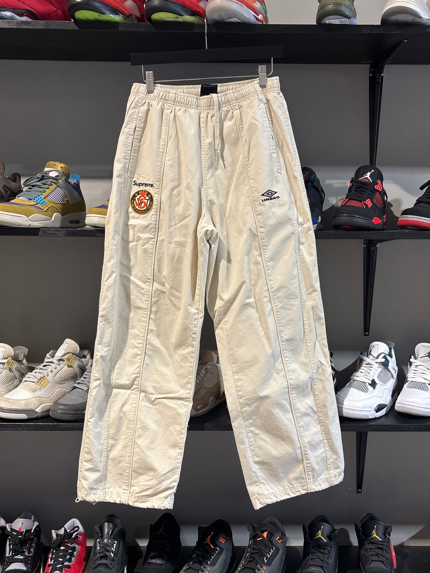 SUPREME X UMBRO CREAM TRACK PANT