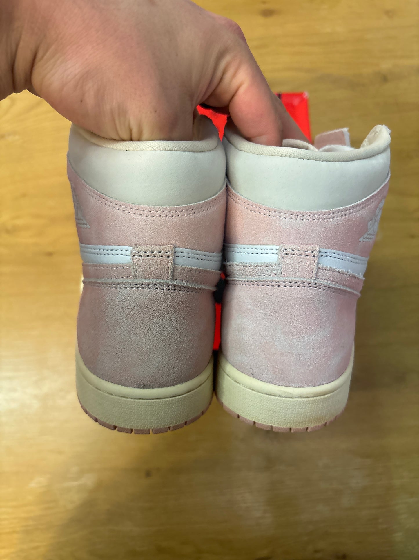 WMNS JORDAN 1 HIGH OG WASHED PINK used Sz 10.5W