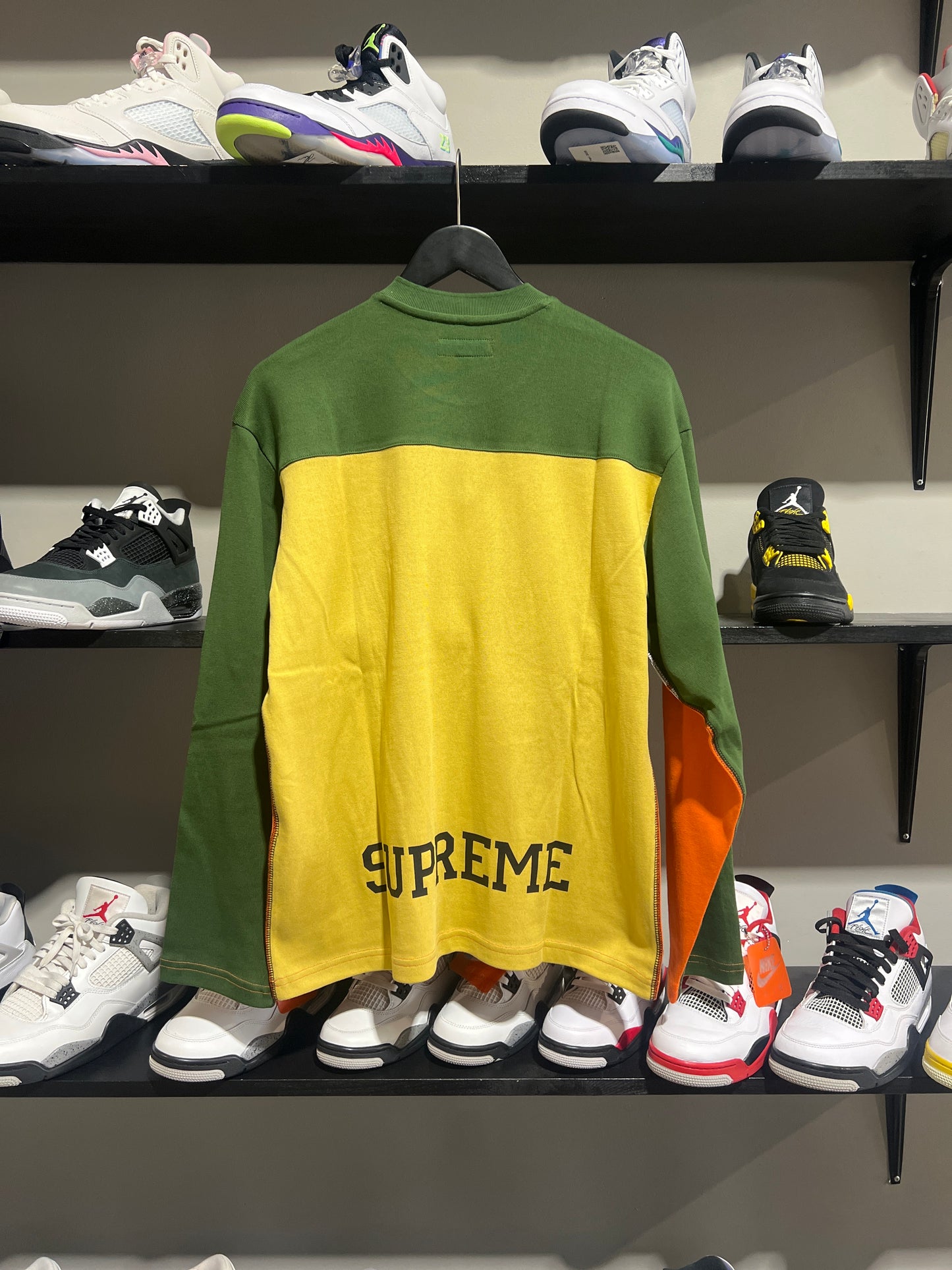 SUPREME SPLIT JERSEY ORANGE WHITE