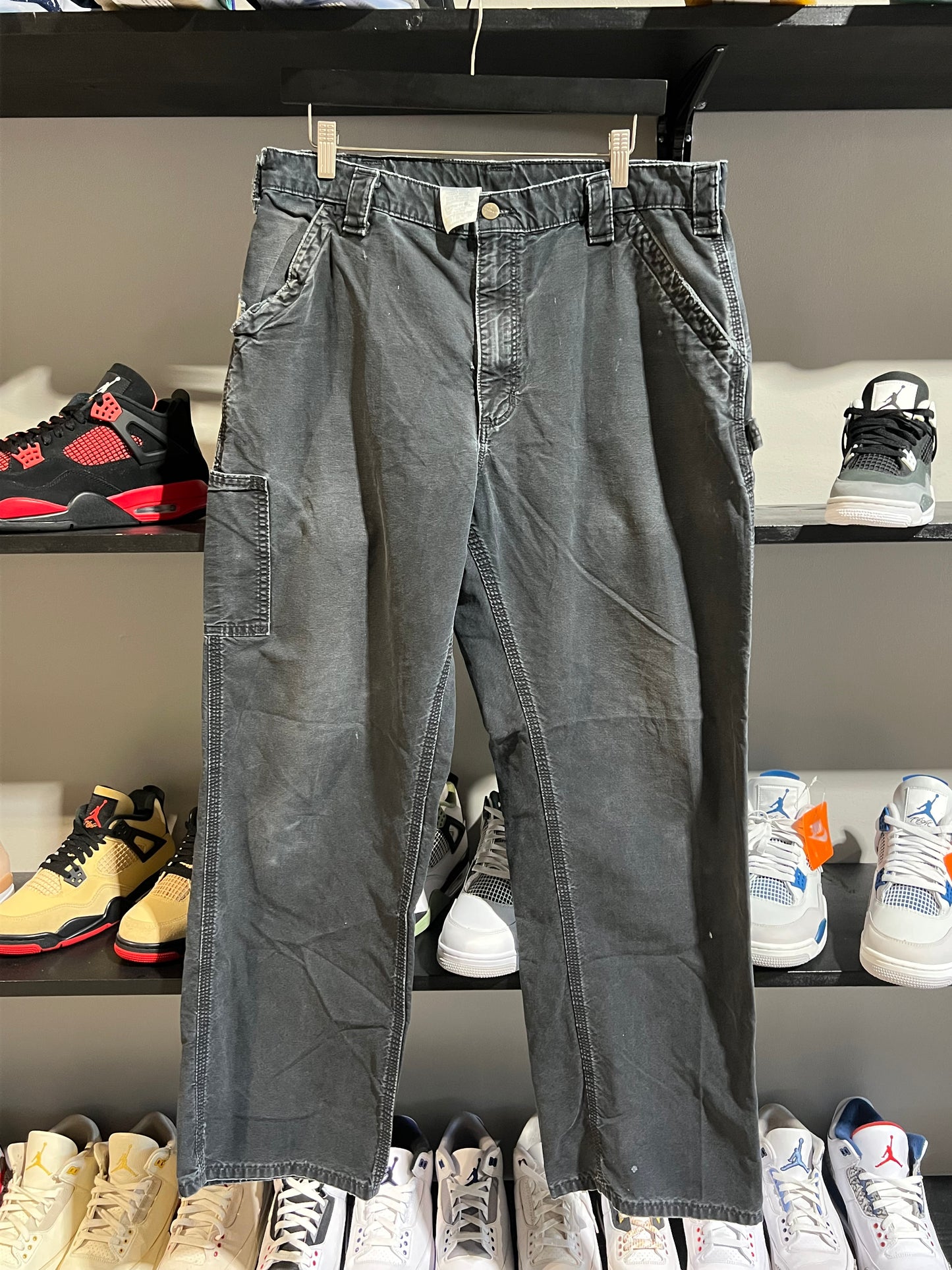 Carhartt pants washed black
