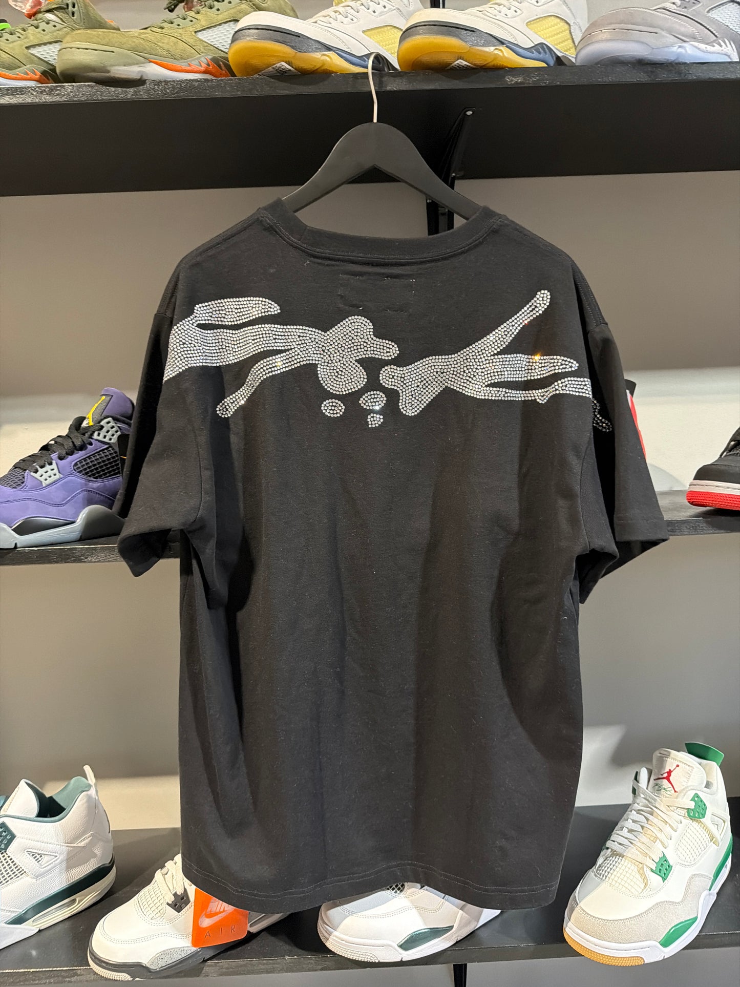 Sp5der x Virgil RHinestone Tee Sz M