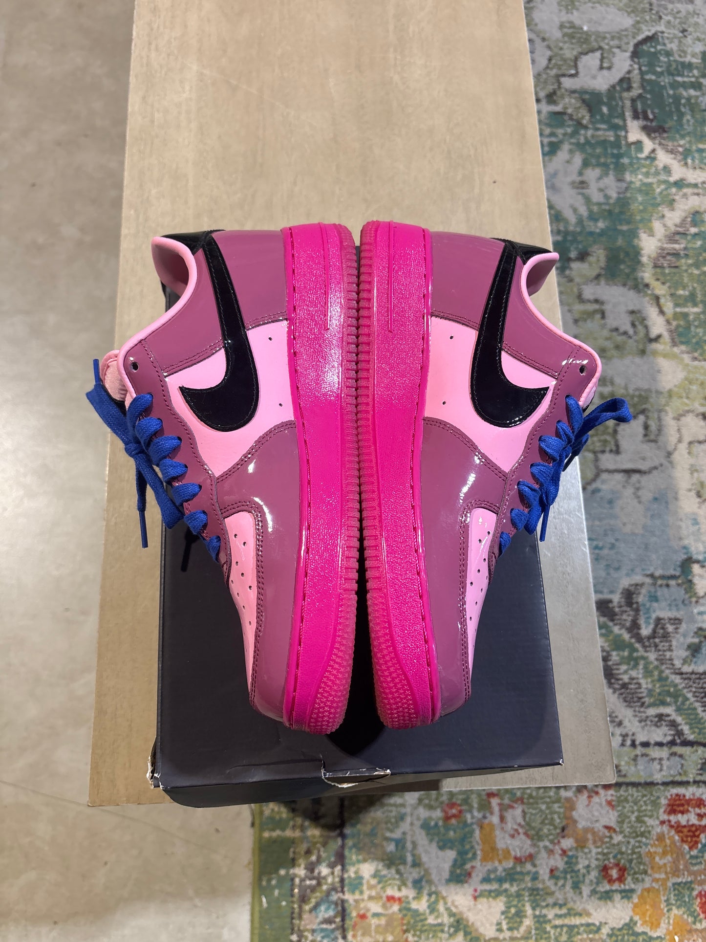Patent Af1 Pink/Blue Used Sz 9.5
