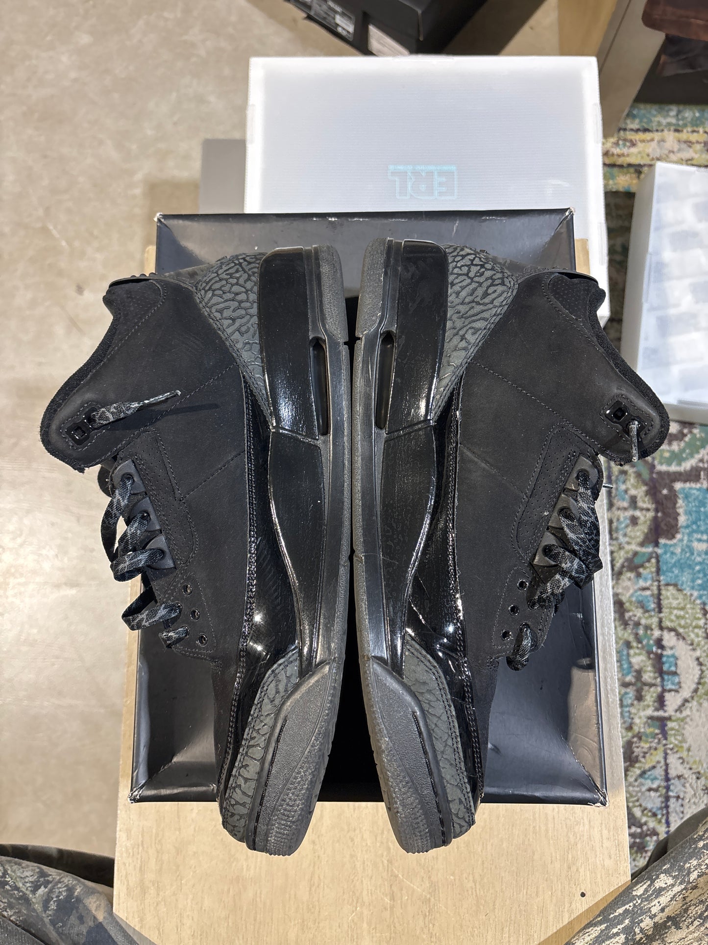Jordan 3 Black Cat Used Sz 13