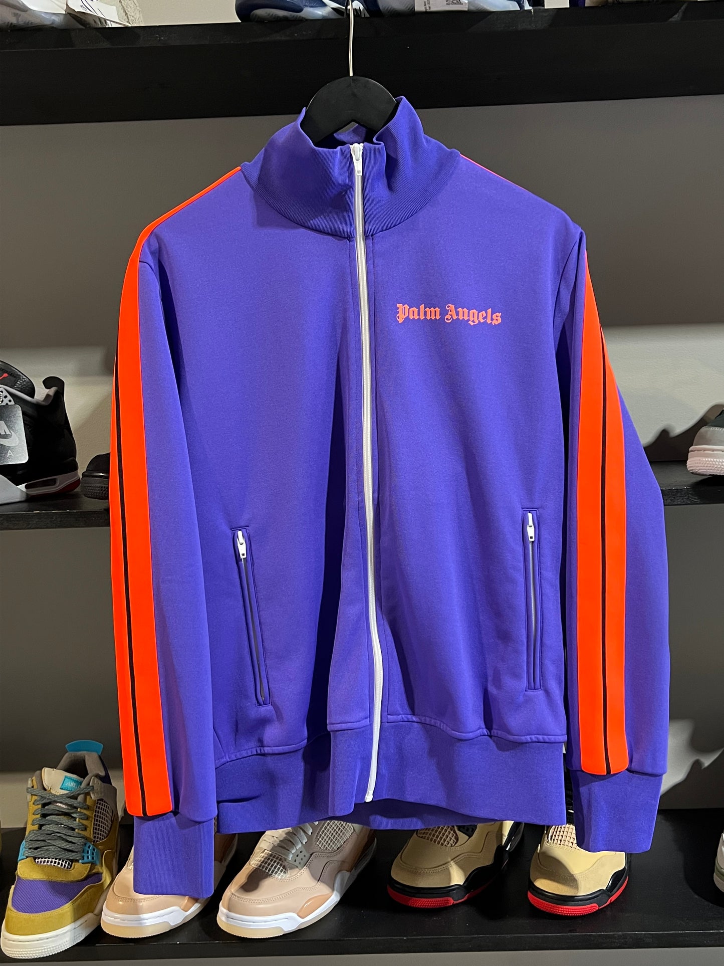 Purple Palm angels zip up