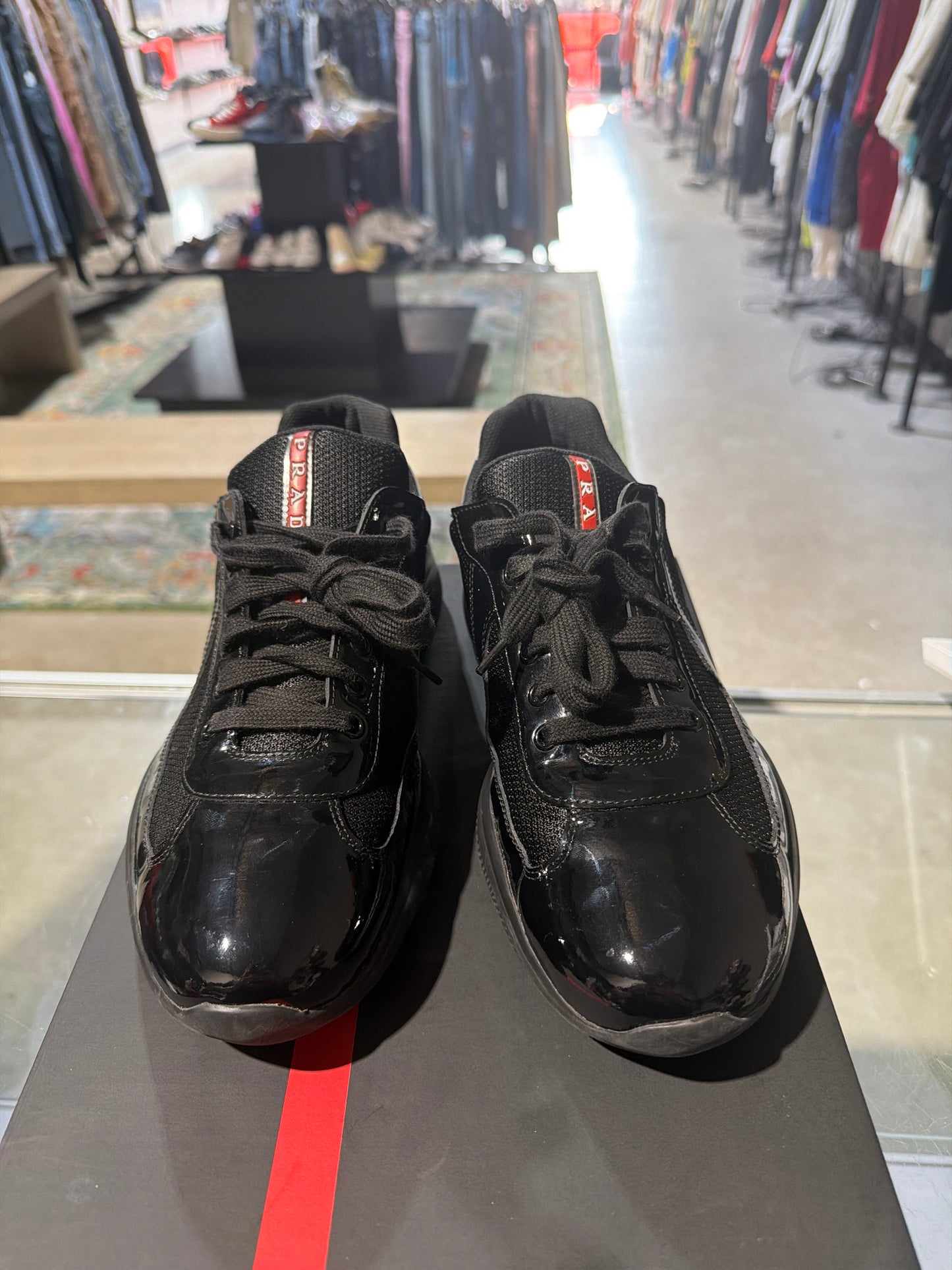 Prada Cup Black used sz 9.5