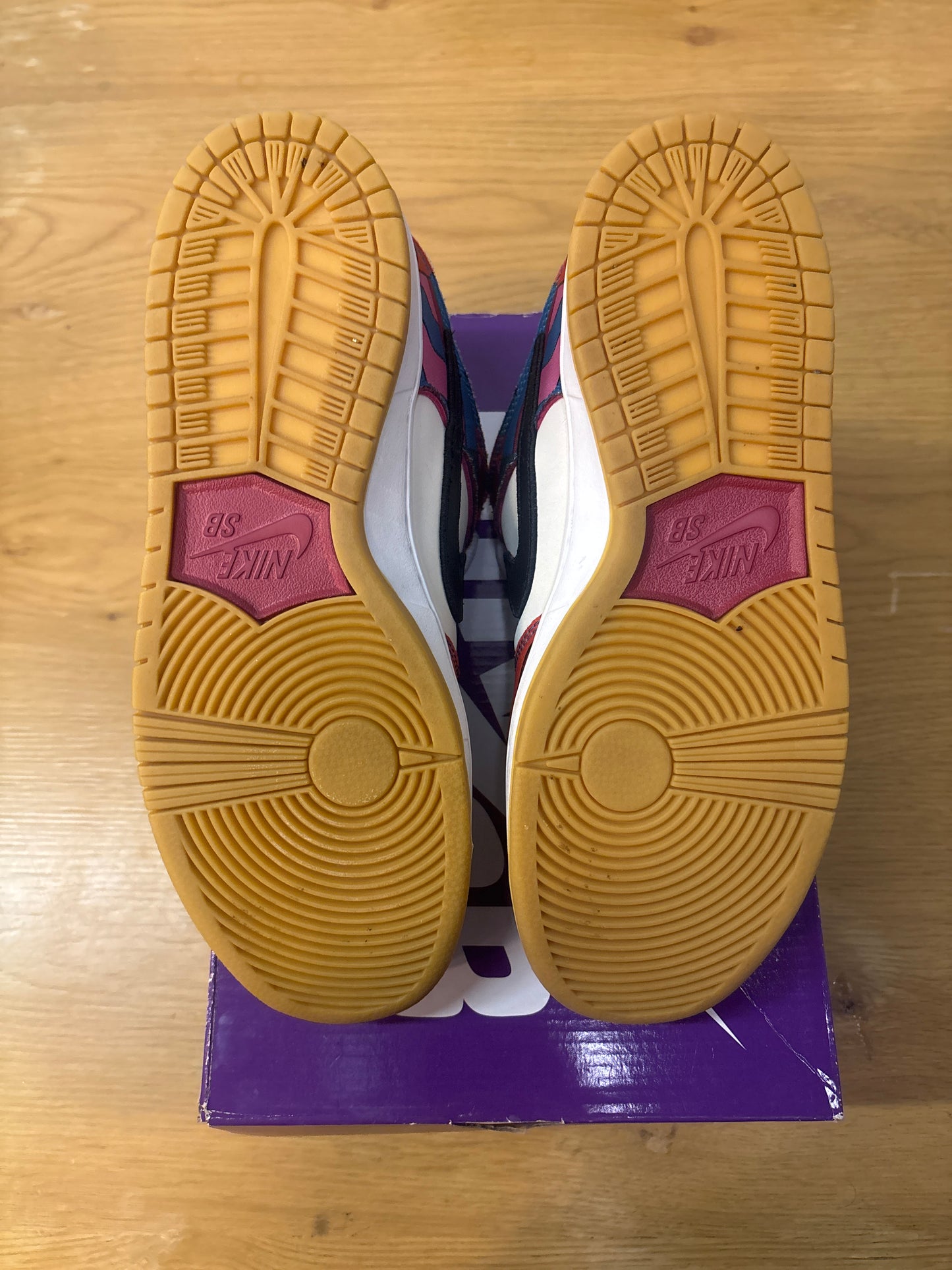 PARRA X DUNK SB ABSTRACT ART Used Sz 10.5