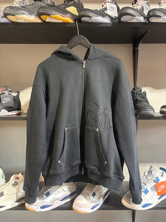 GODSPEED BLACK/BLACK ZIPUP SZ S