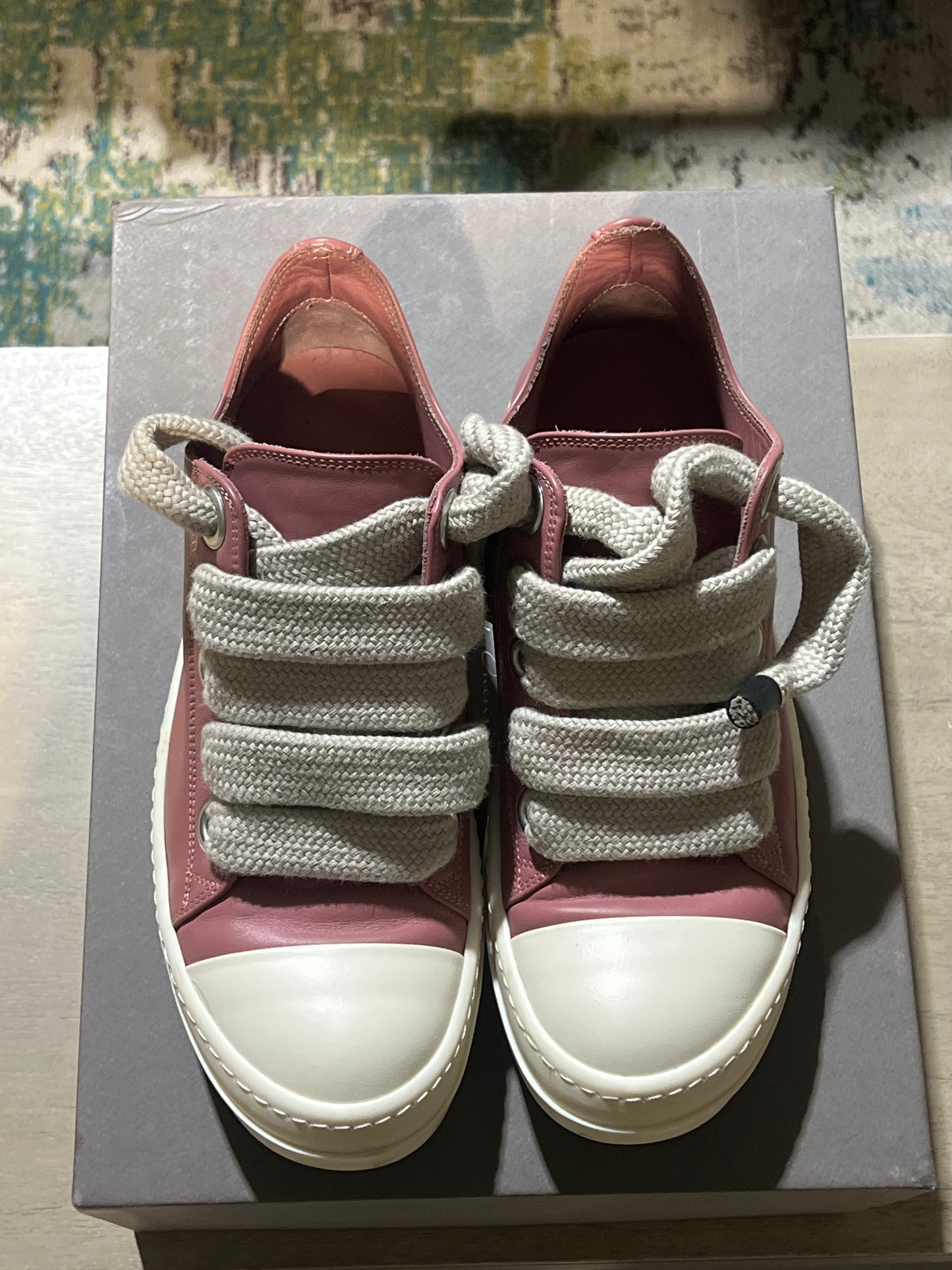 Rick Owens Ramone Pastel Pink Jumbo Lace