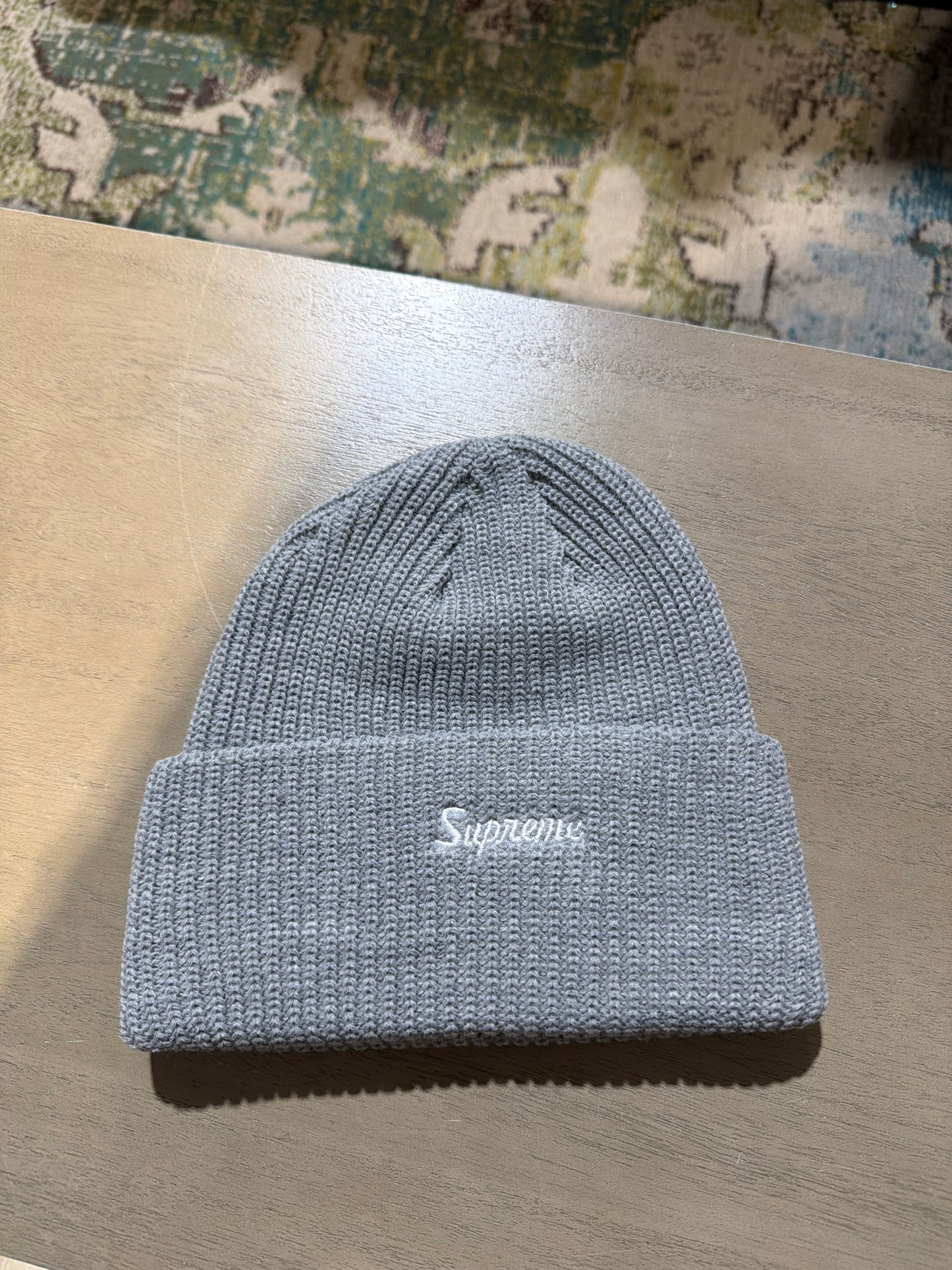 SUPREME LOOSE GAUGE BEANIE GREY