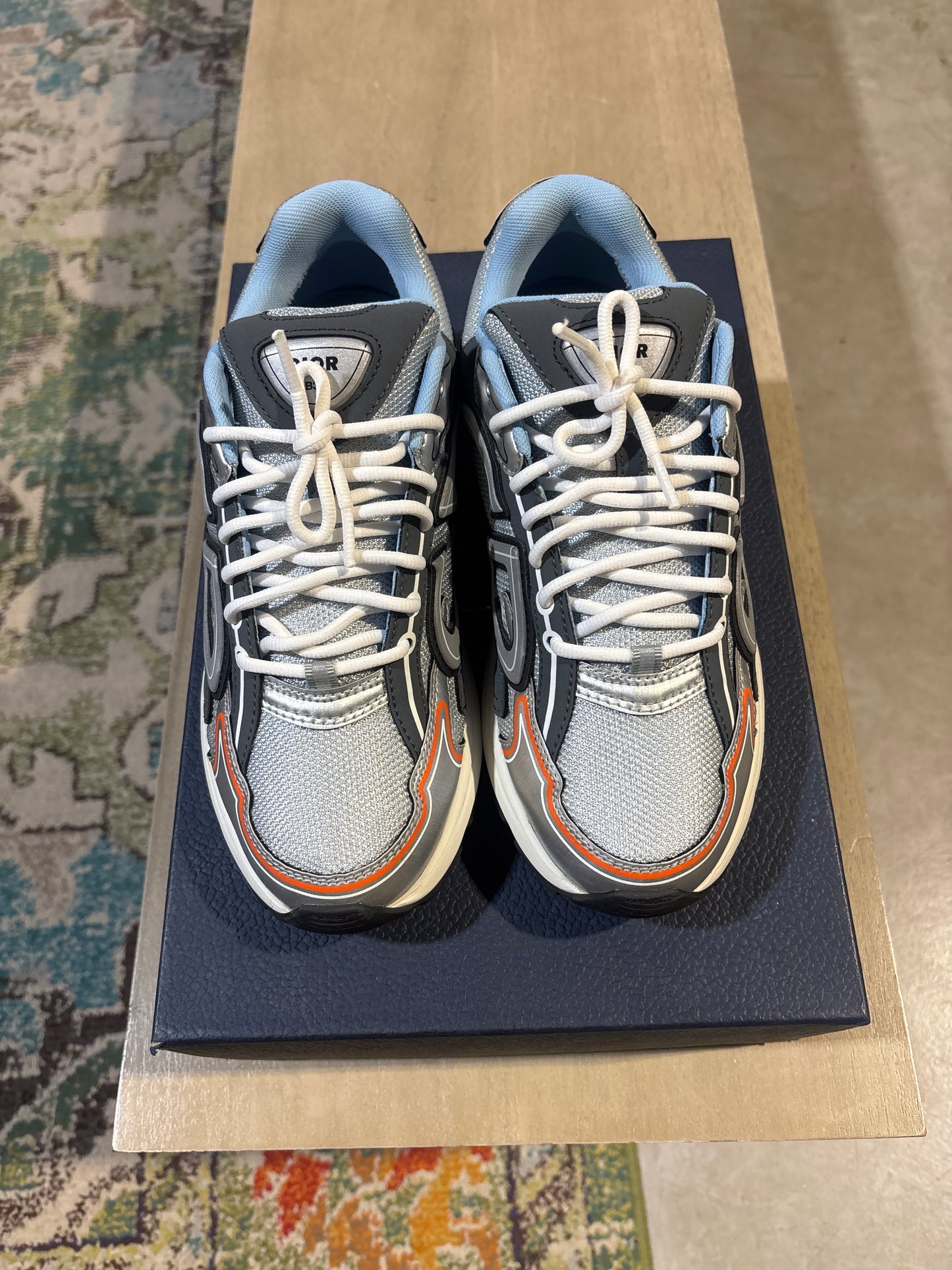 Dior B30 Grey/Orange Sz 9