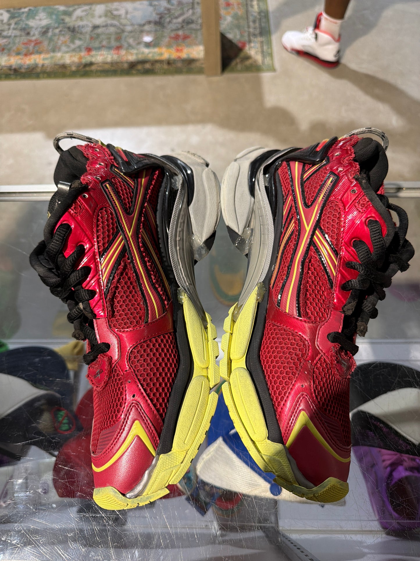 Balenciaga Runner Red /Neon Used Sz 12 NB