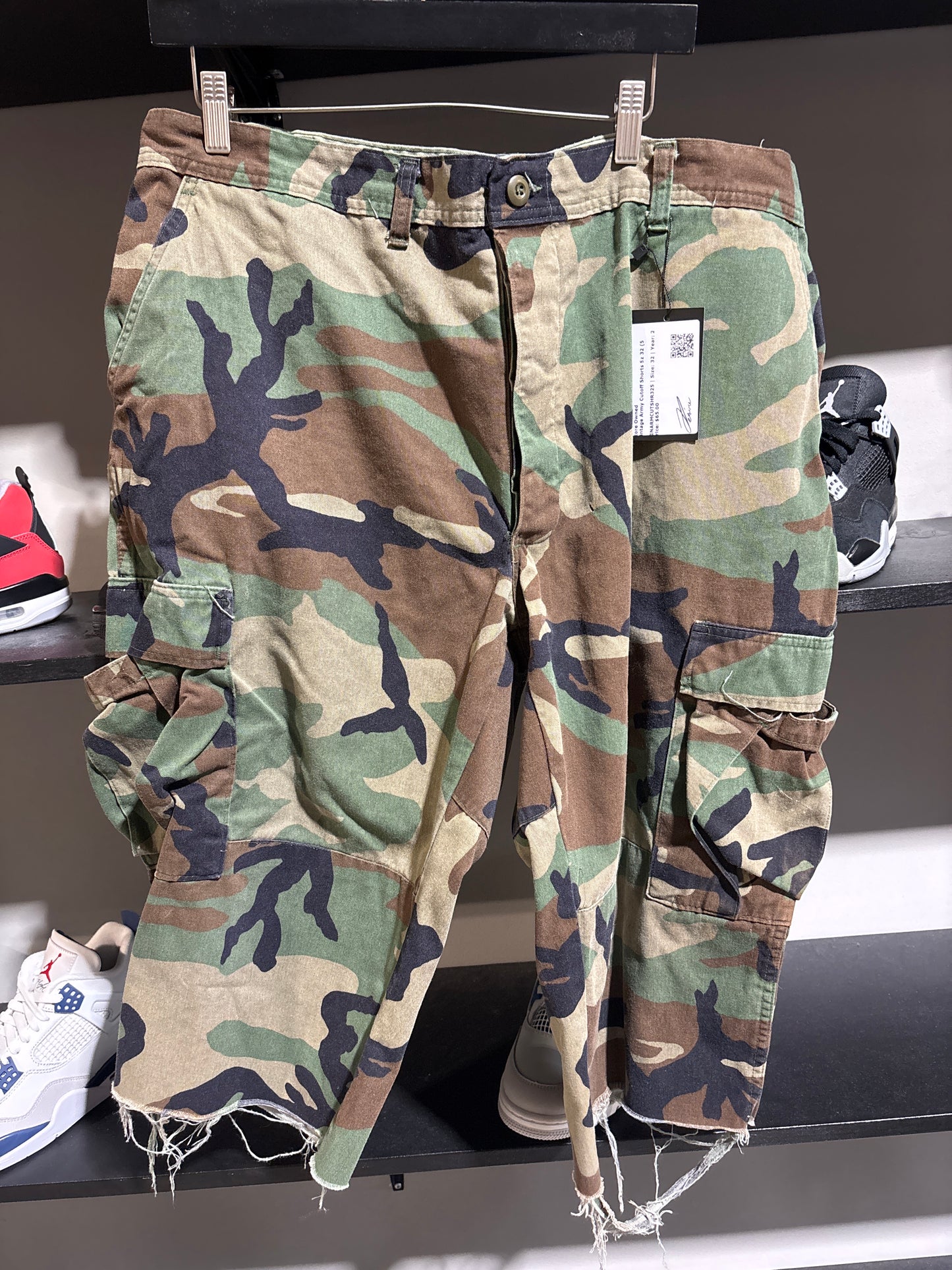 Vintage Army Cutoff Shorts Sz 32 (5)