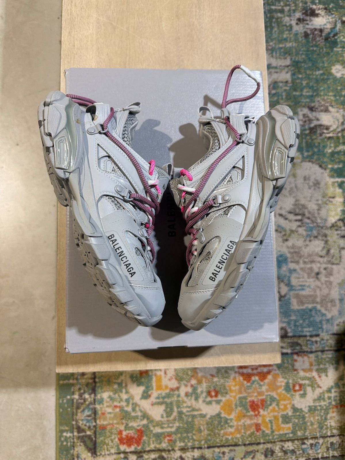 Balenciaga Track Sneaker Grey/Pink - Pre-Owned