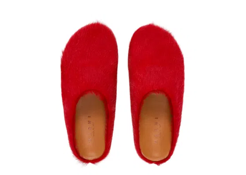 marni fussbett red loafers