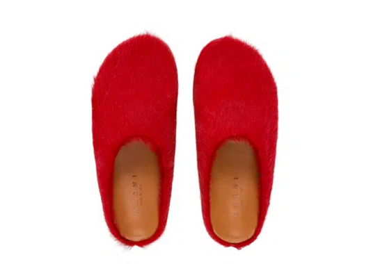 marni fussbett red loafers