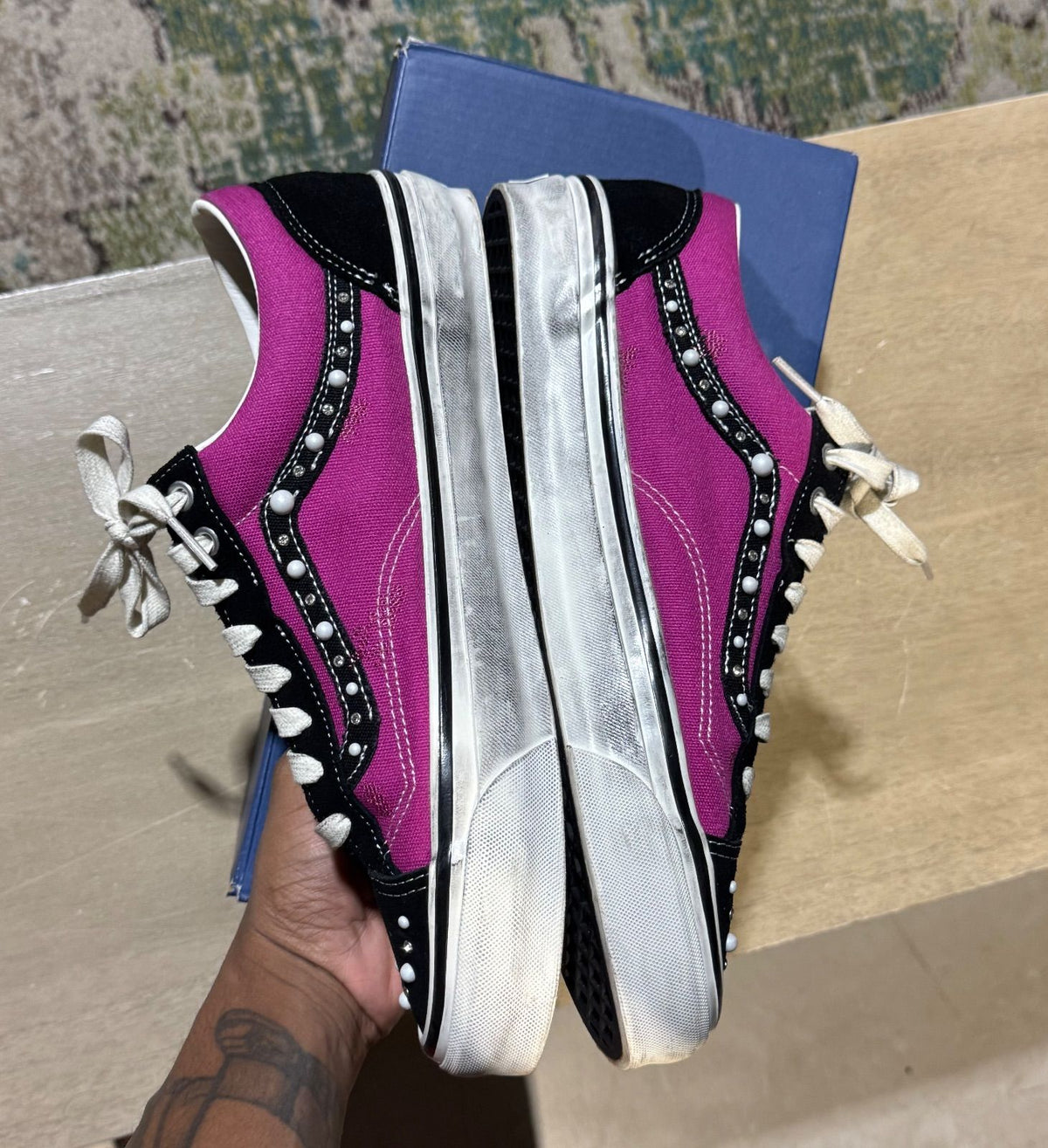 Vans OTW Old Skool 36 Pearlized Pack Pink Black - Pre-Owned