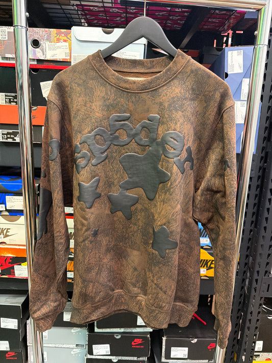 Sp5der Brown Beluga Crewneck