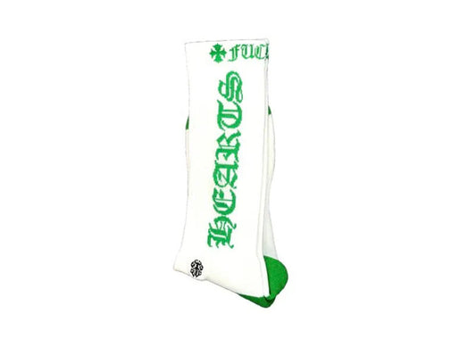 Chrome Hearts White/Green Socks