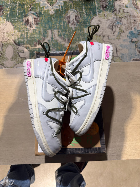 Nike Off White Dunk Lot 22 Used Sz 8